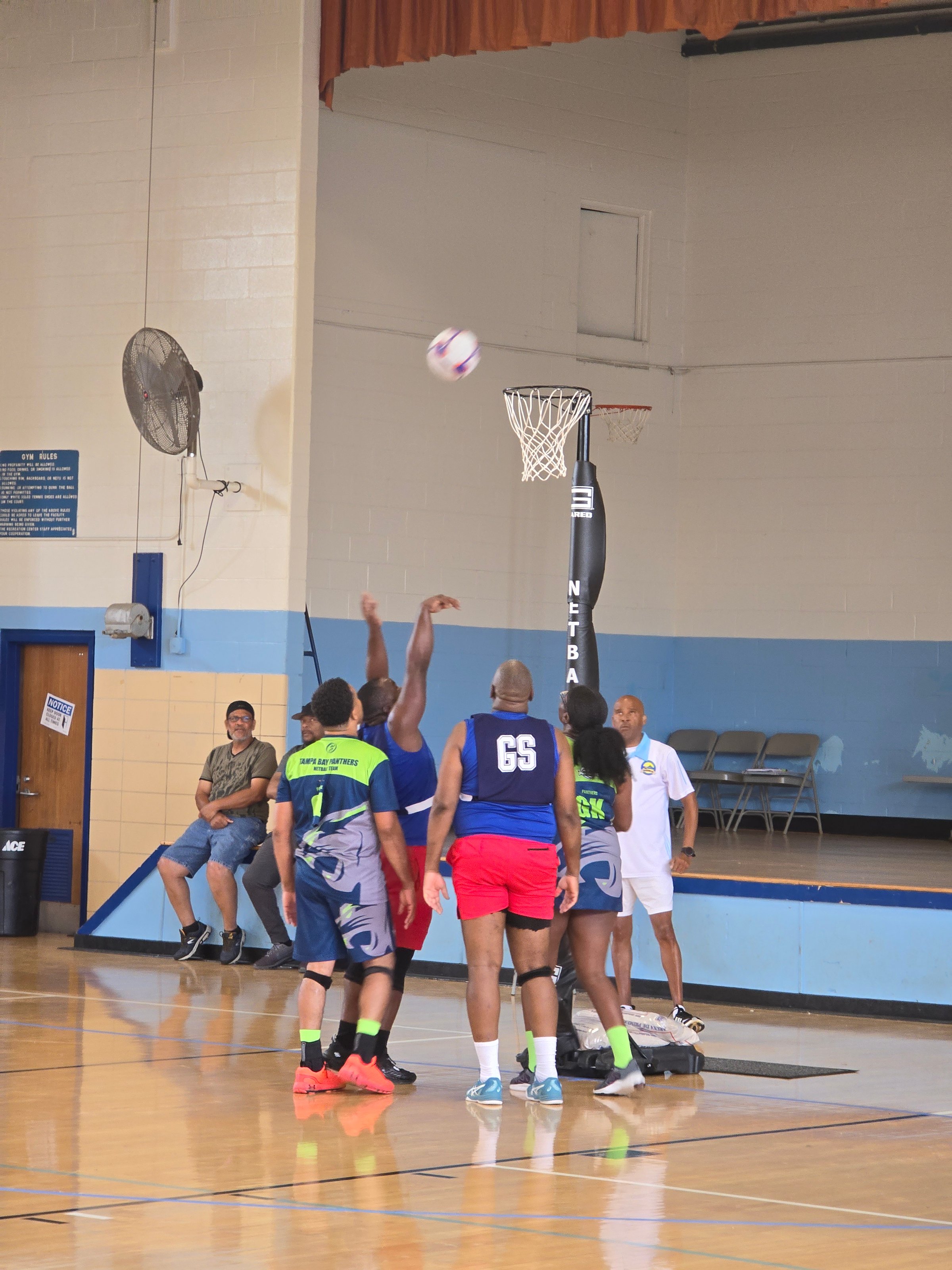 USA Men's Netball competitive match gameplay