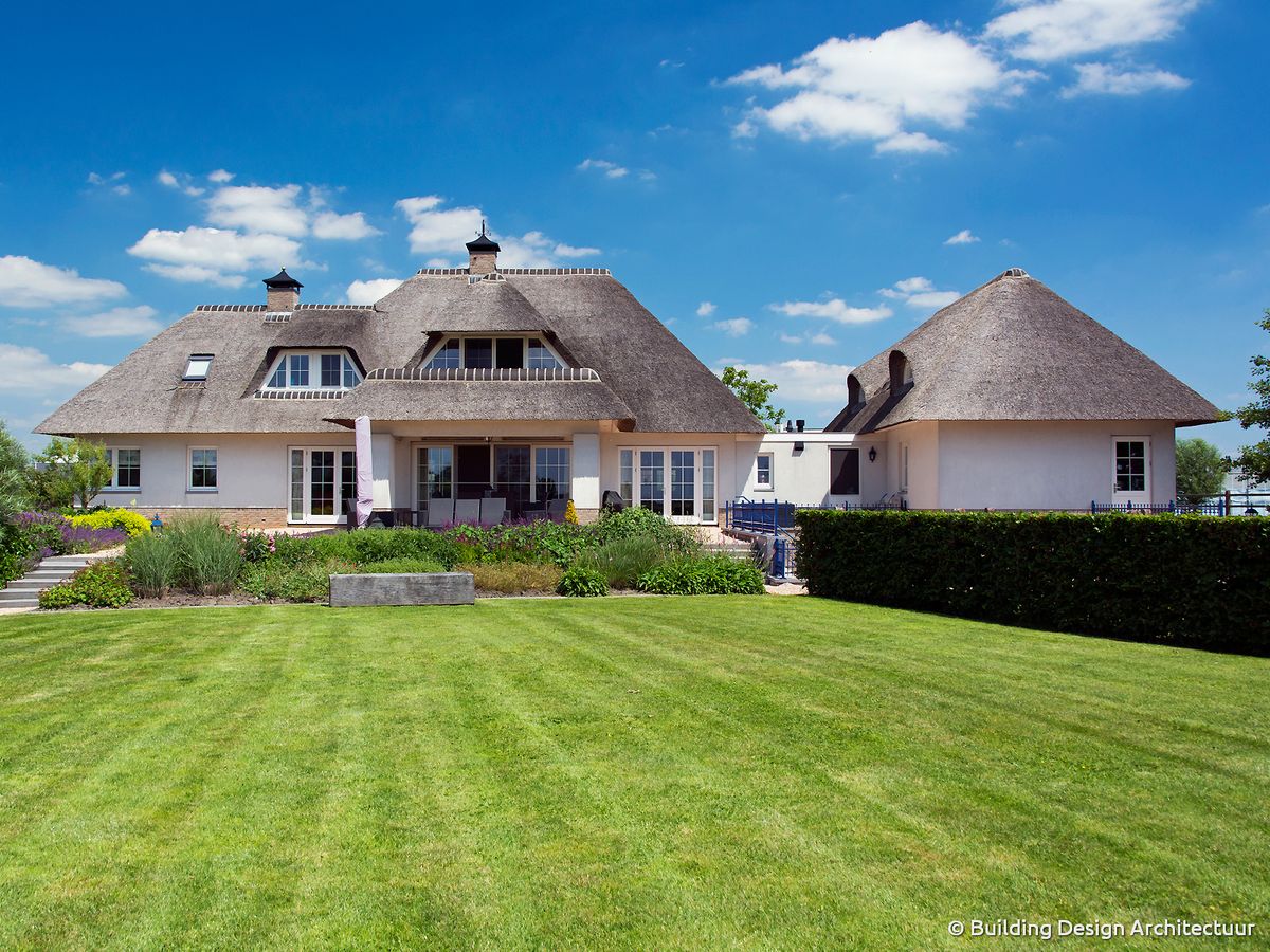 Traditional thatched roof home design