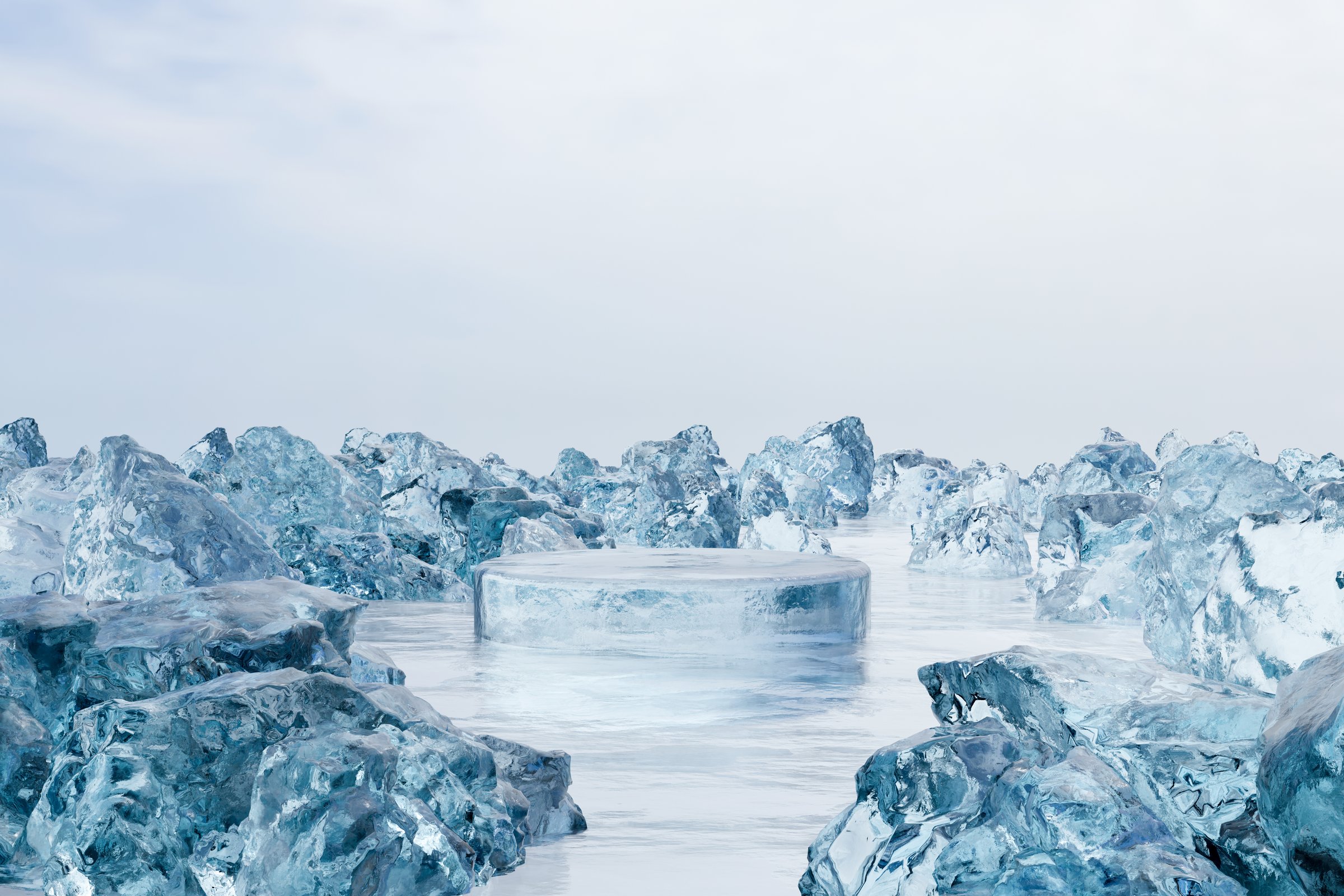 Arctic ice landscape