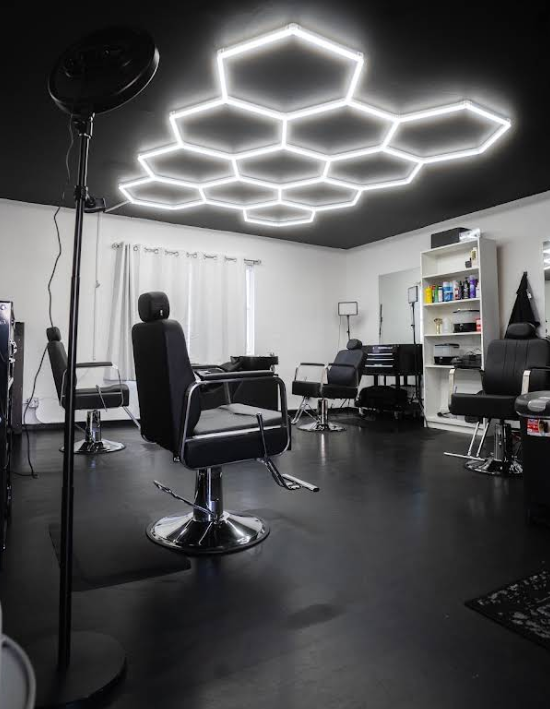 Client getting a haircut at Forte Barbershop