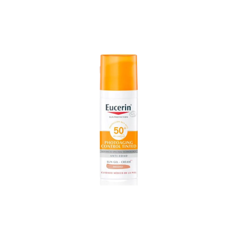 EUCERIN PHOTOAGING CONTROL GEL-CREAM MEDIO-OSCURO ANTIED.50+