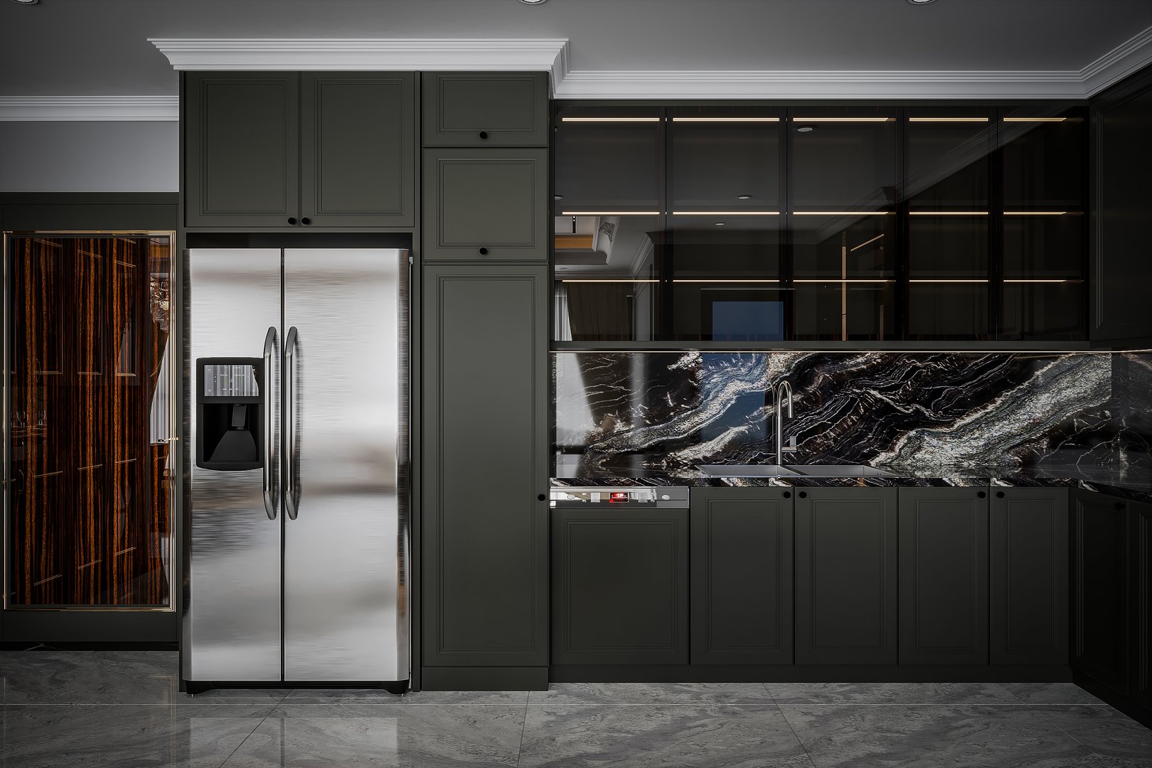 Sleek and Simple Modern and Minimal Kitchen Interior Design