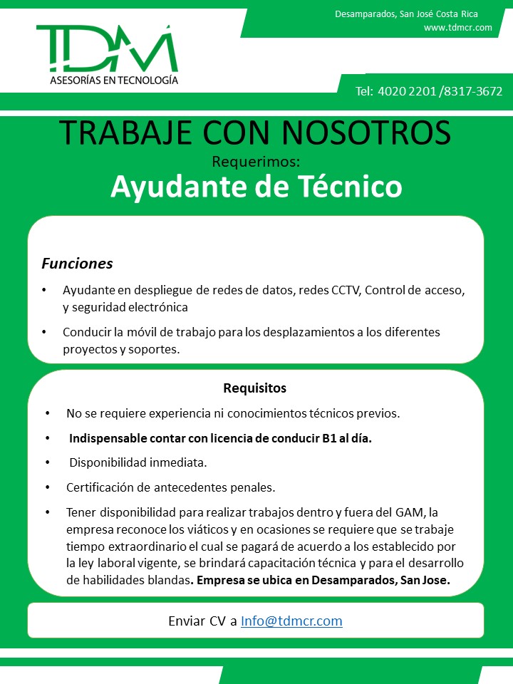 Detalles del puesto de trabajo