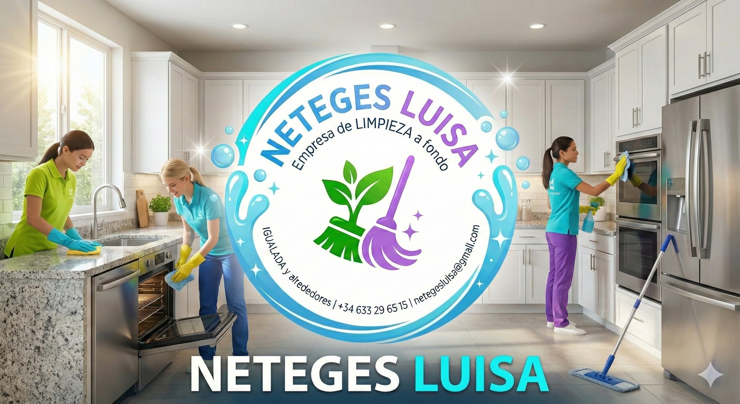Equipo profesional de limpieza
