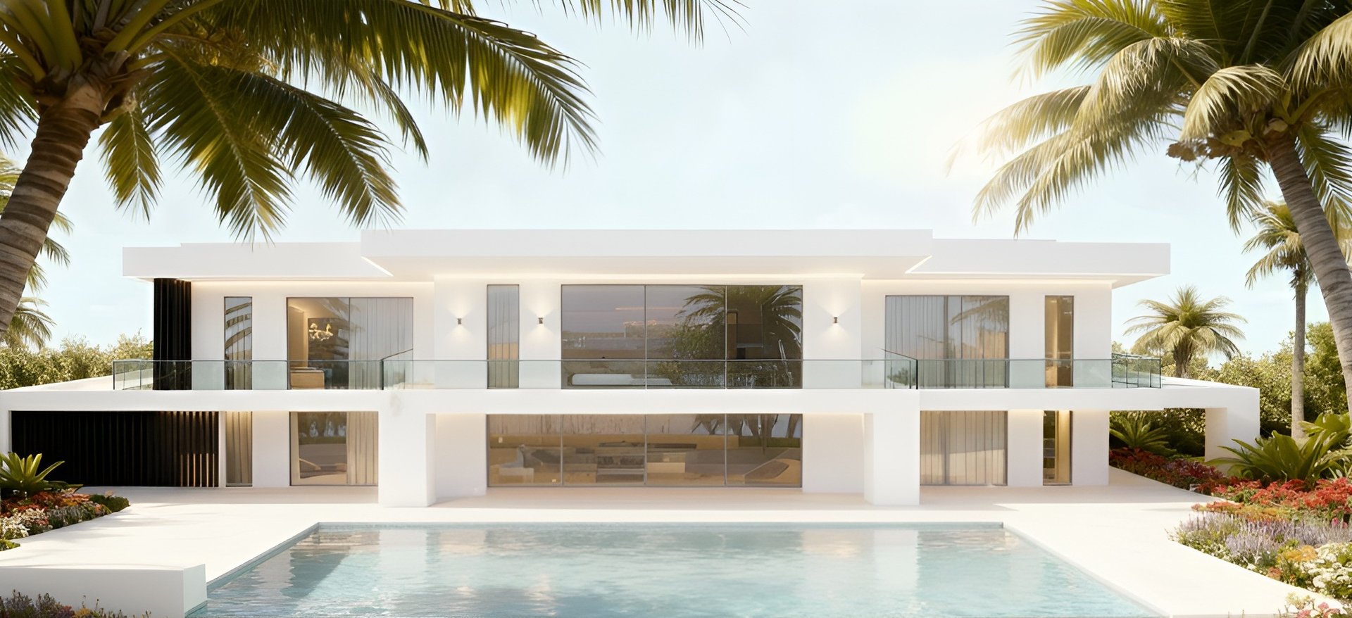 Modern luxury villa with stunning architecture