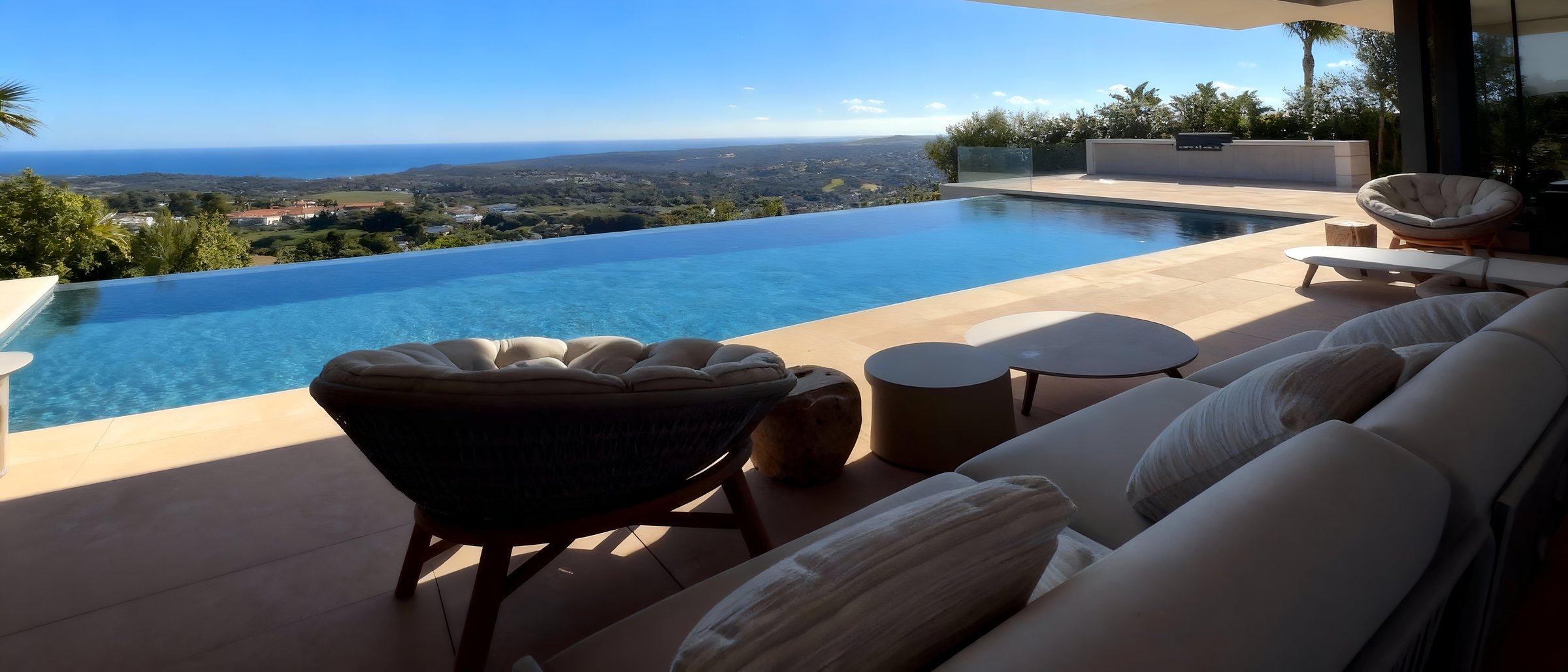 3d rendering of expensive cozy interior with green walls with living dining zone stair and kitchen for sale or rent. Warm interior lighting combined with cold light from night street