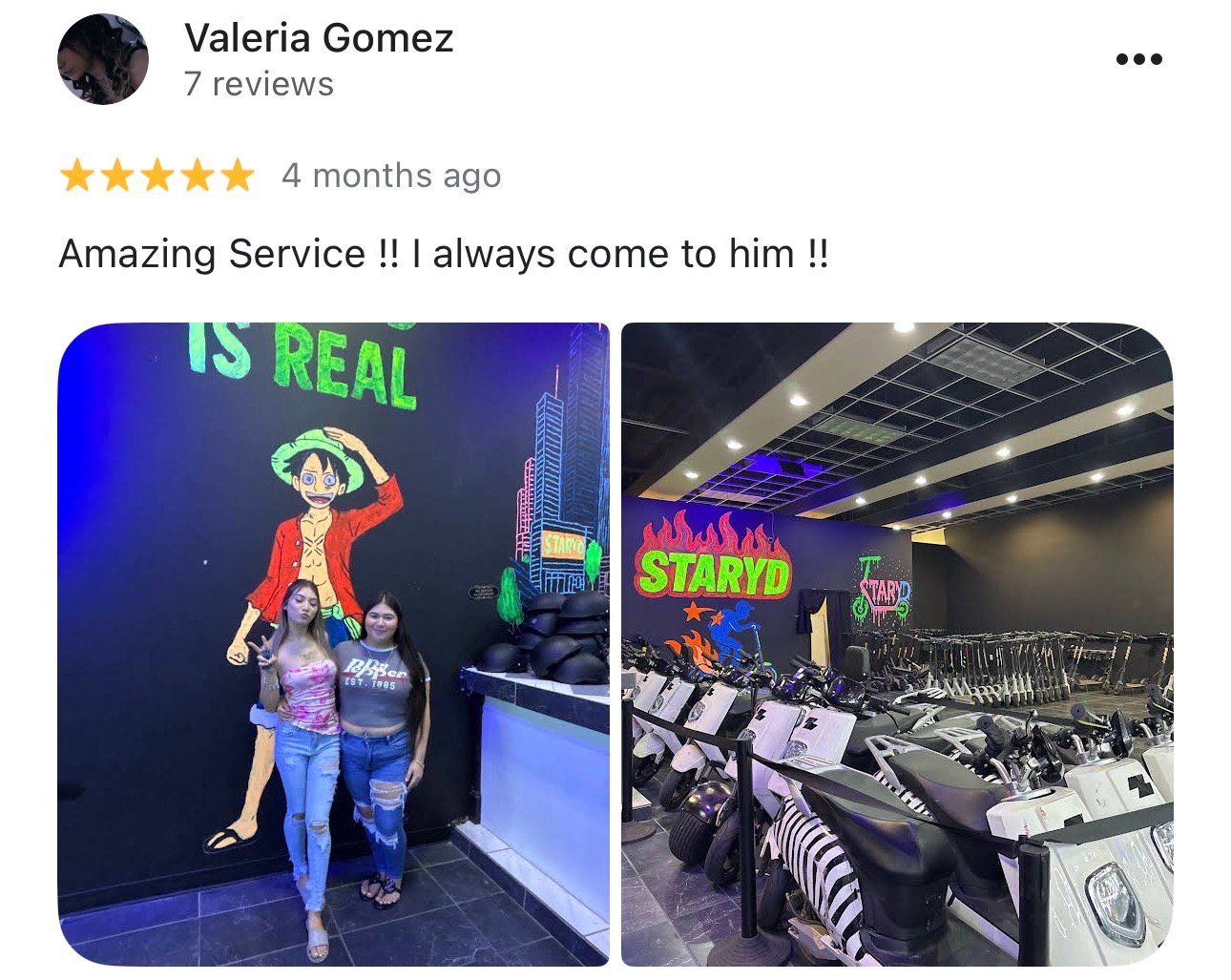 Customer Review Screenshot