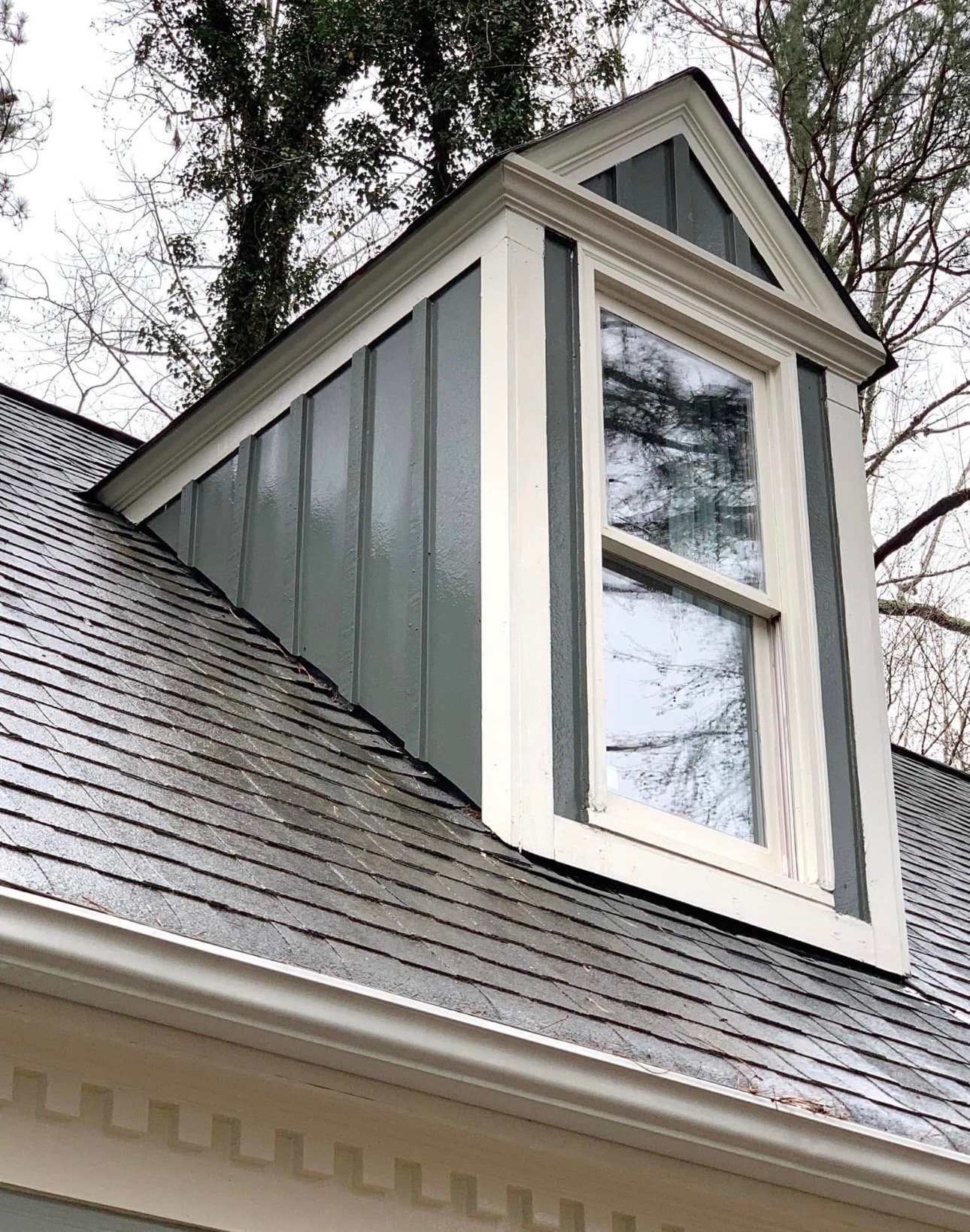 Roof cleaning result