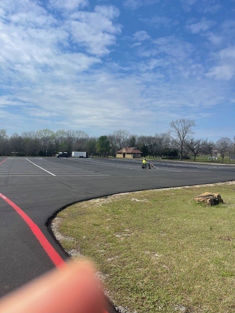 Professional parking lot striping by Allstar Paving