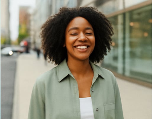Smiling woman representing WOOSH users