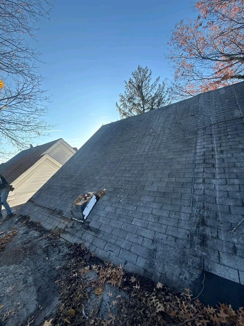 Structural roof repair and framing work
