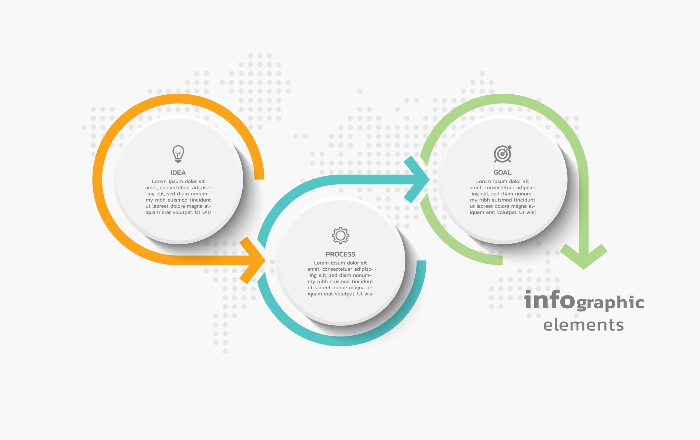 Business infographic template colorful background design