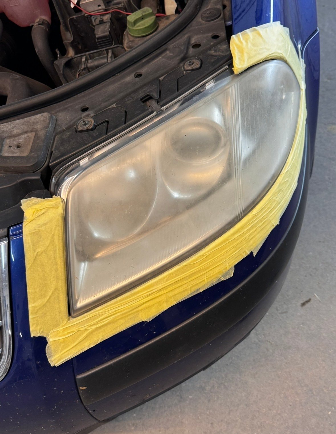 Scheinwerferaufbereitung Prozess