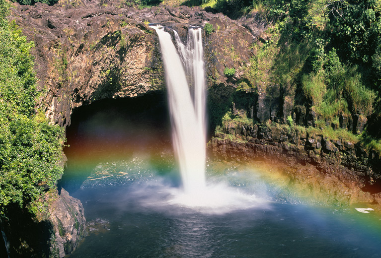 Rainbow Falls on the Big Island of Hawaii