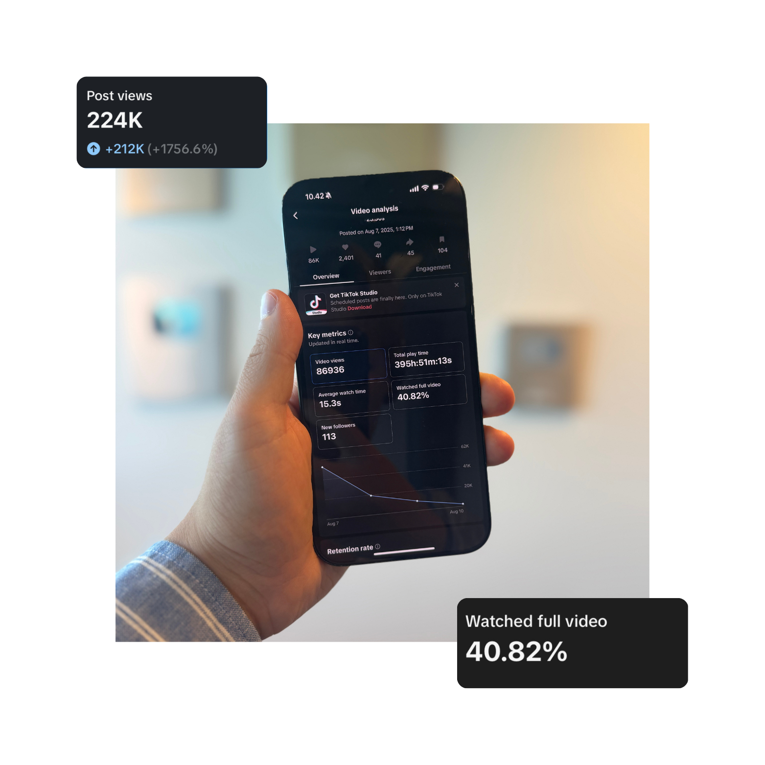 Video production team at work