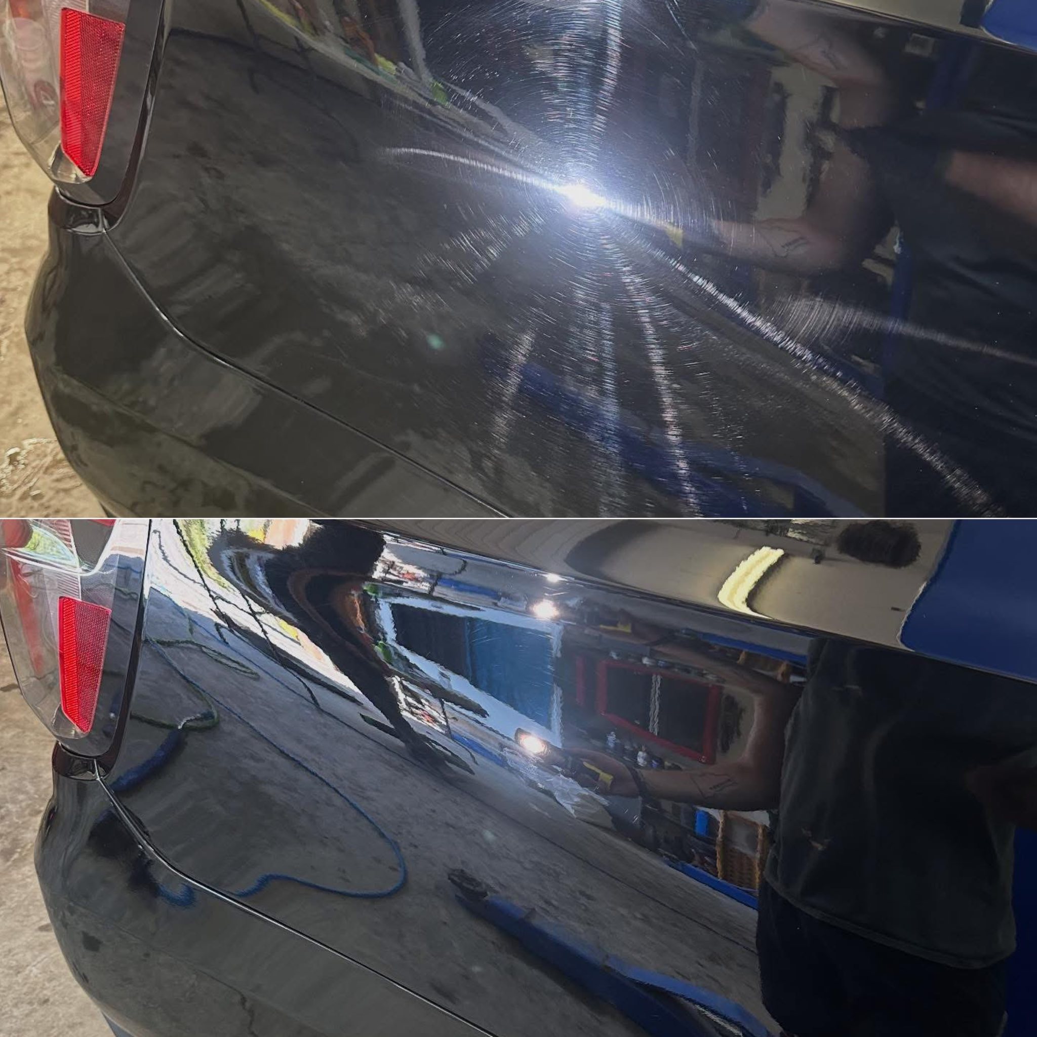 After paint correction showing restored paint