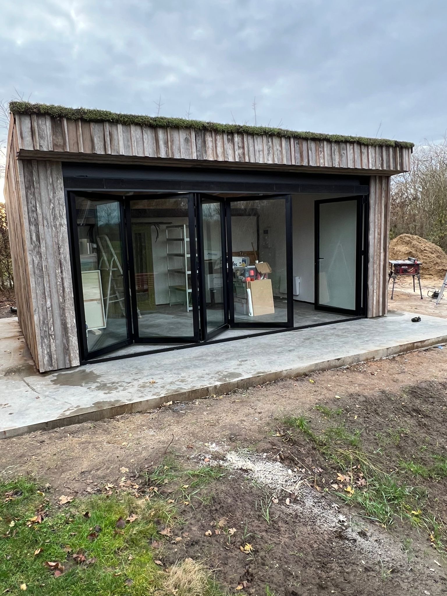 Nieuwe harmonikadeur aluminium RAL 9005