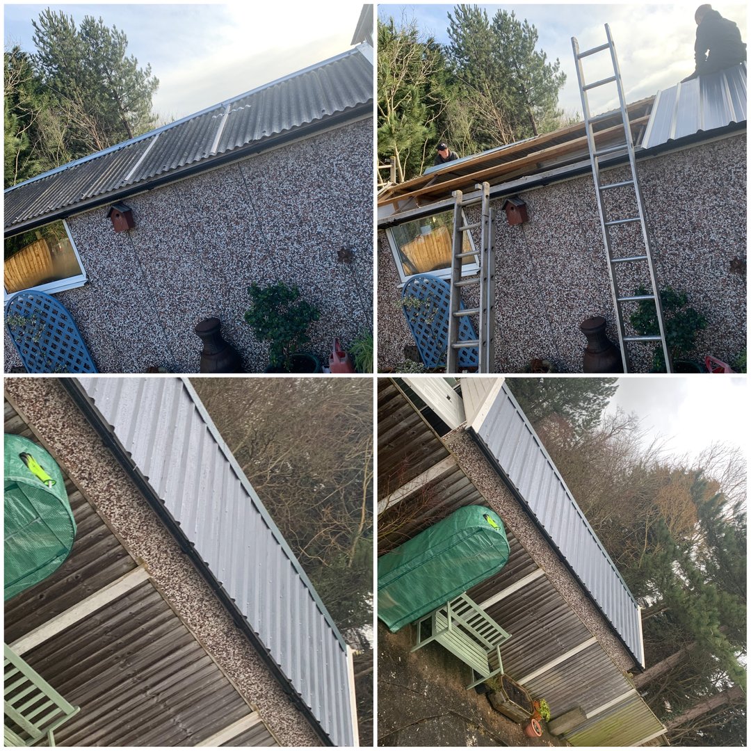 Garage roofing installation