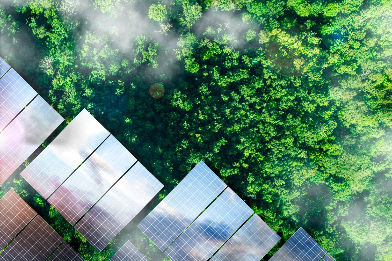 Solar panel installation on rooftop of eco-friendly home, clean alternative energy concept,