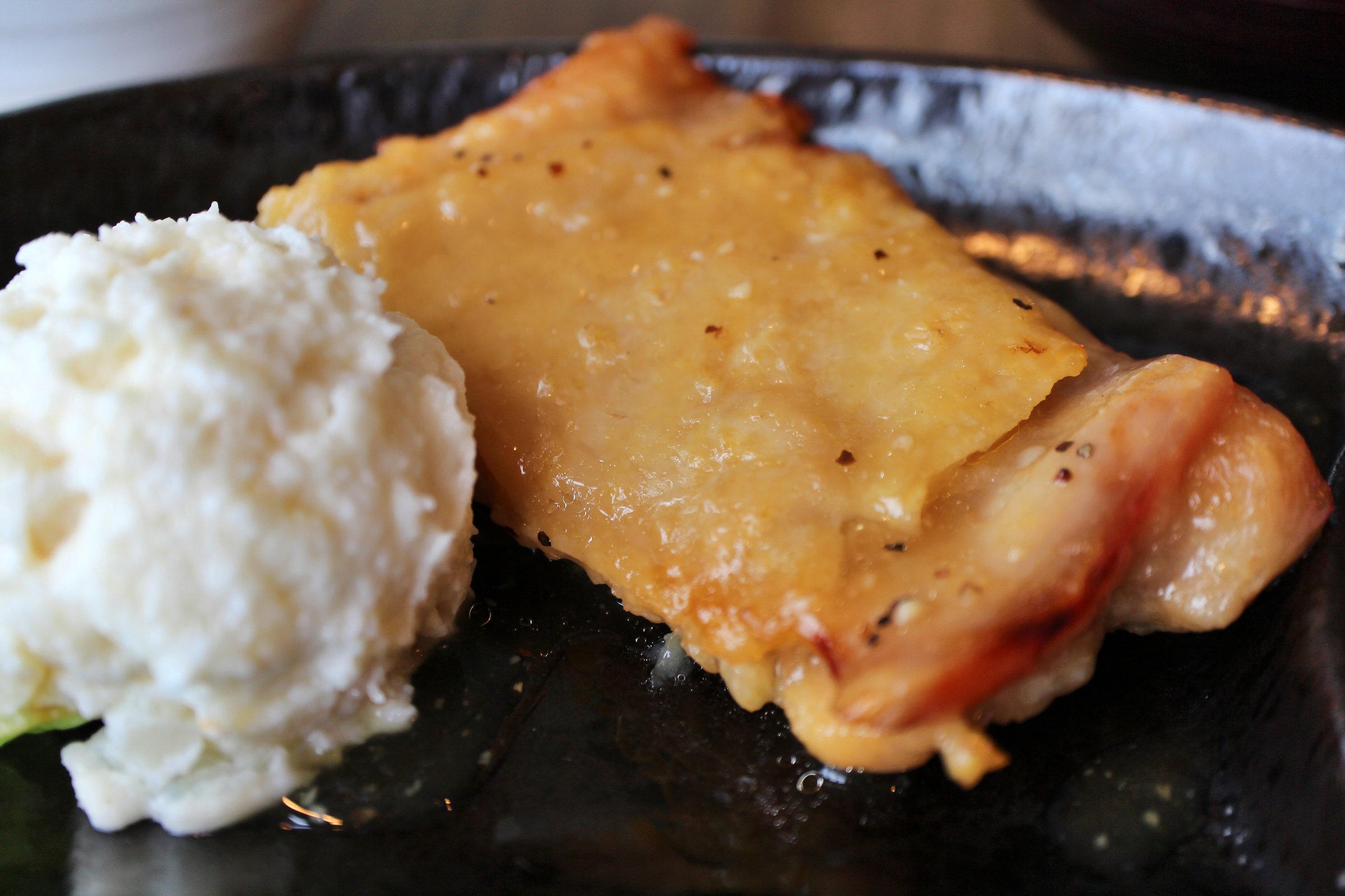 Roast chicken with shio-koji sauce in Tokyo, Japan