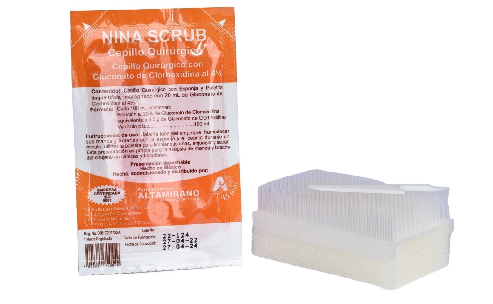 Cepillos quirúrgicos