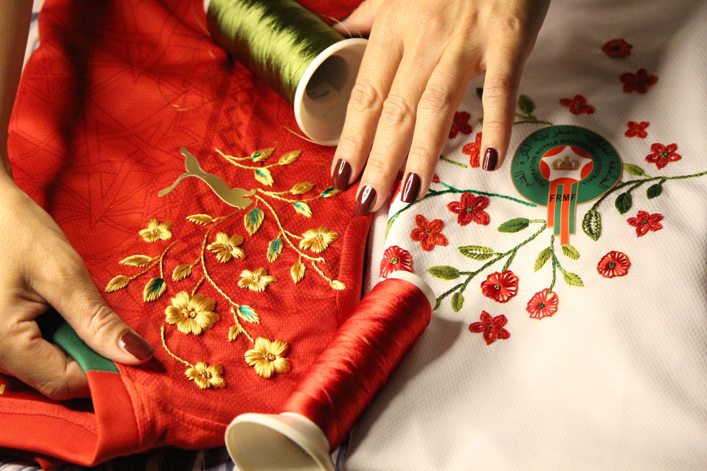 MissMaillot embroidered jersey detail