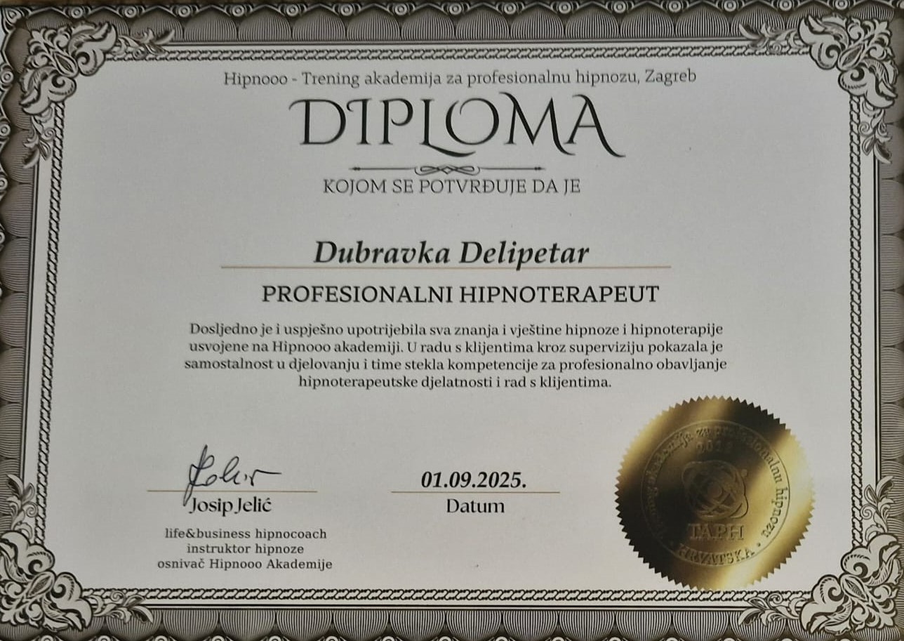 Certifikat - Dubravka Loreta