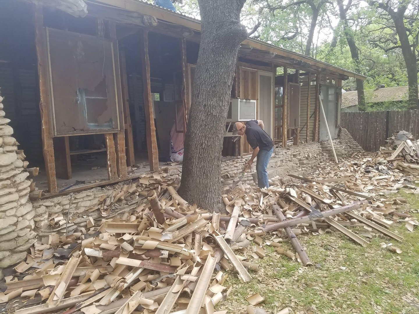 Before: Renovation project showing the original state