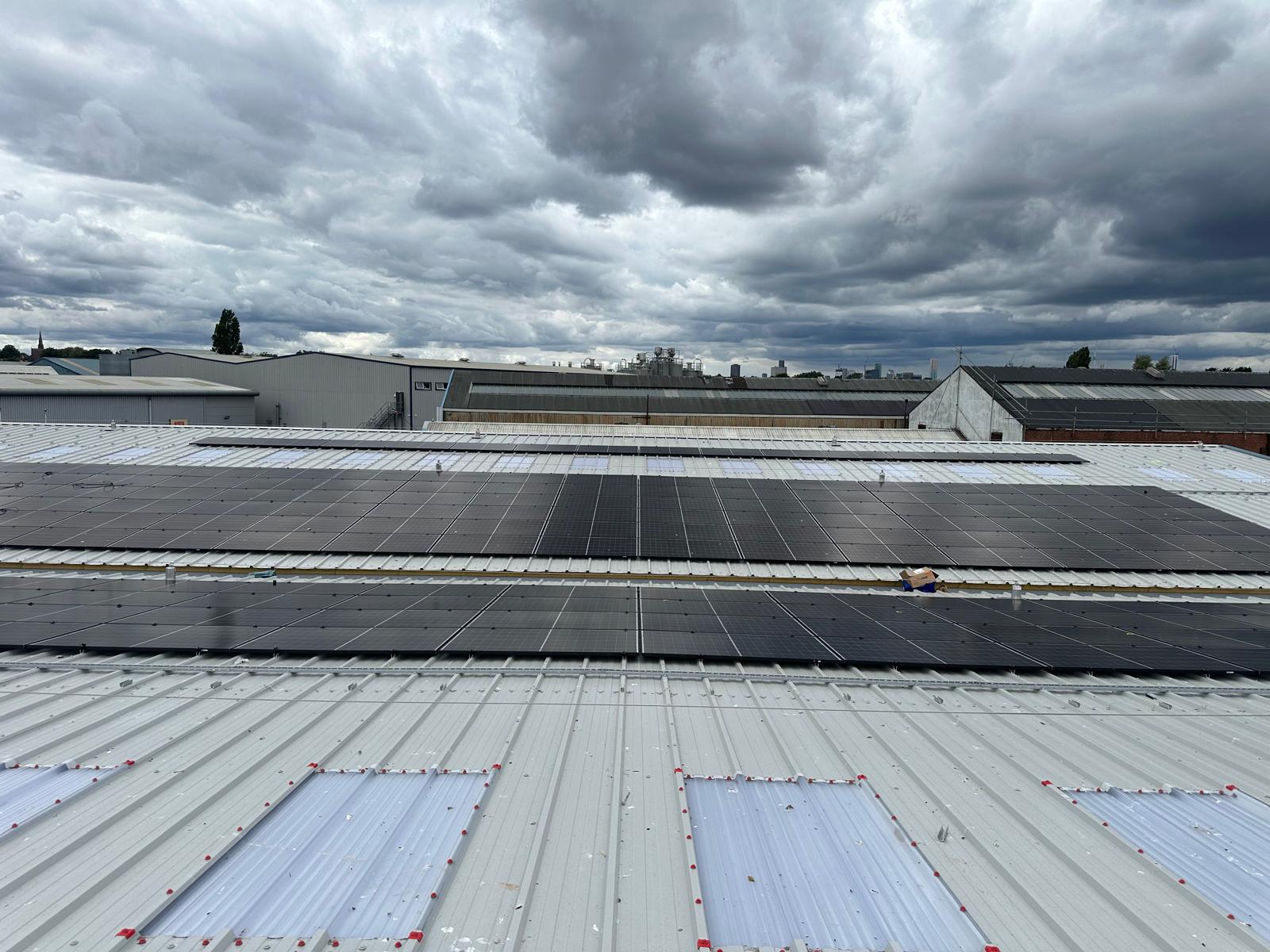 Kalsi Group facility roofing and solar installation project
