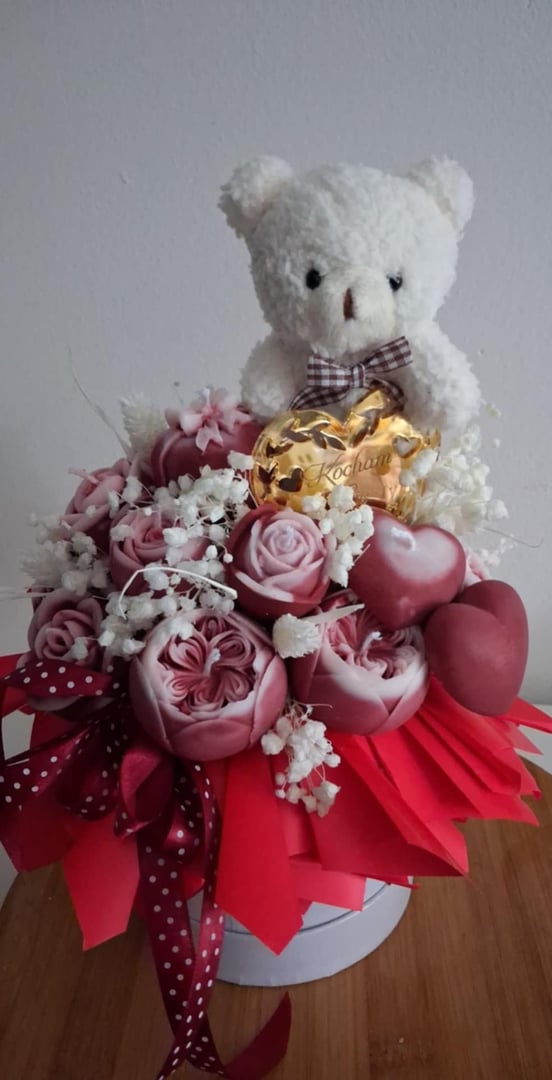 Walentynkowa świeca 8