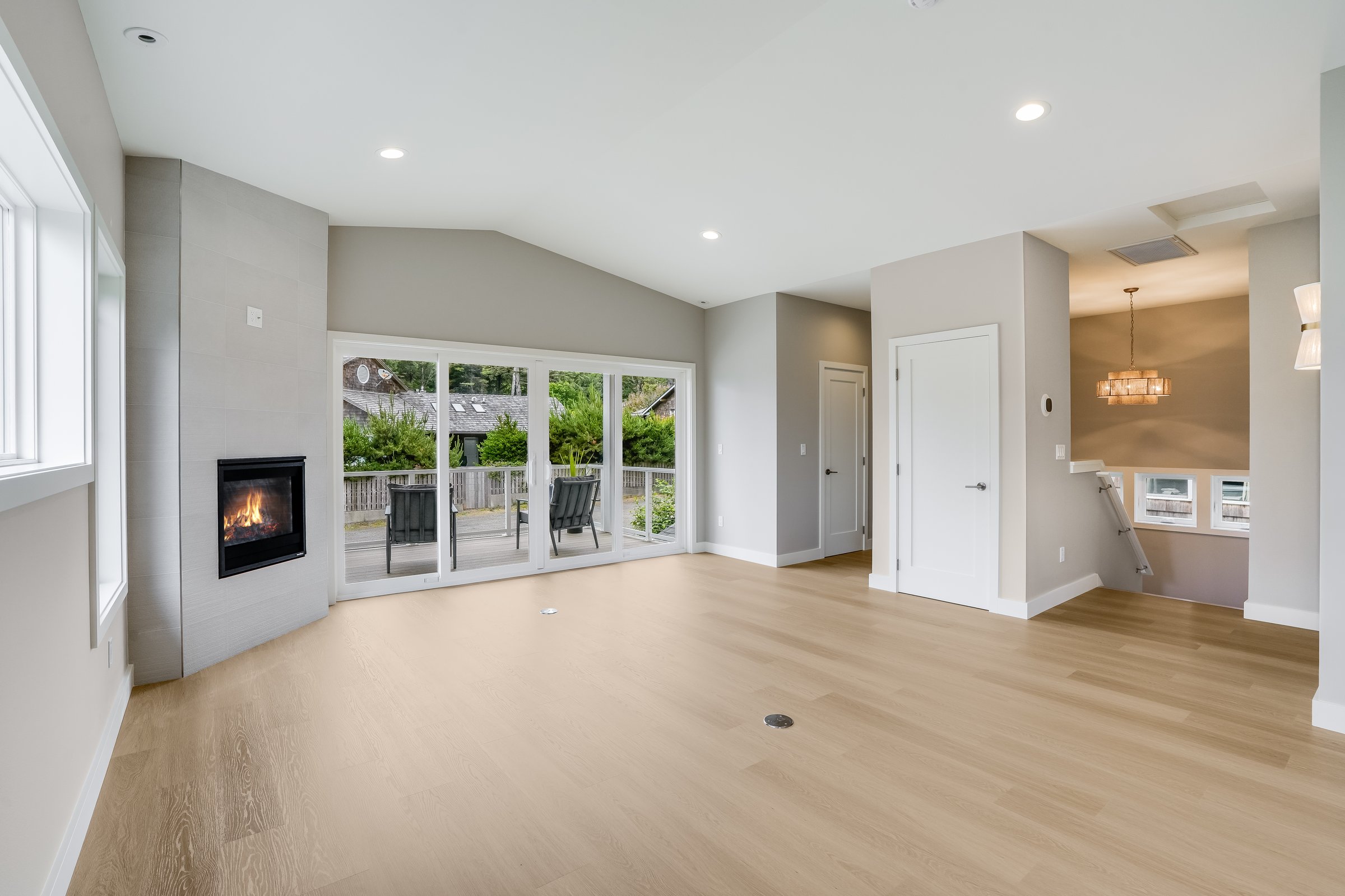 Interior shot of completed house project
