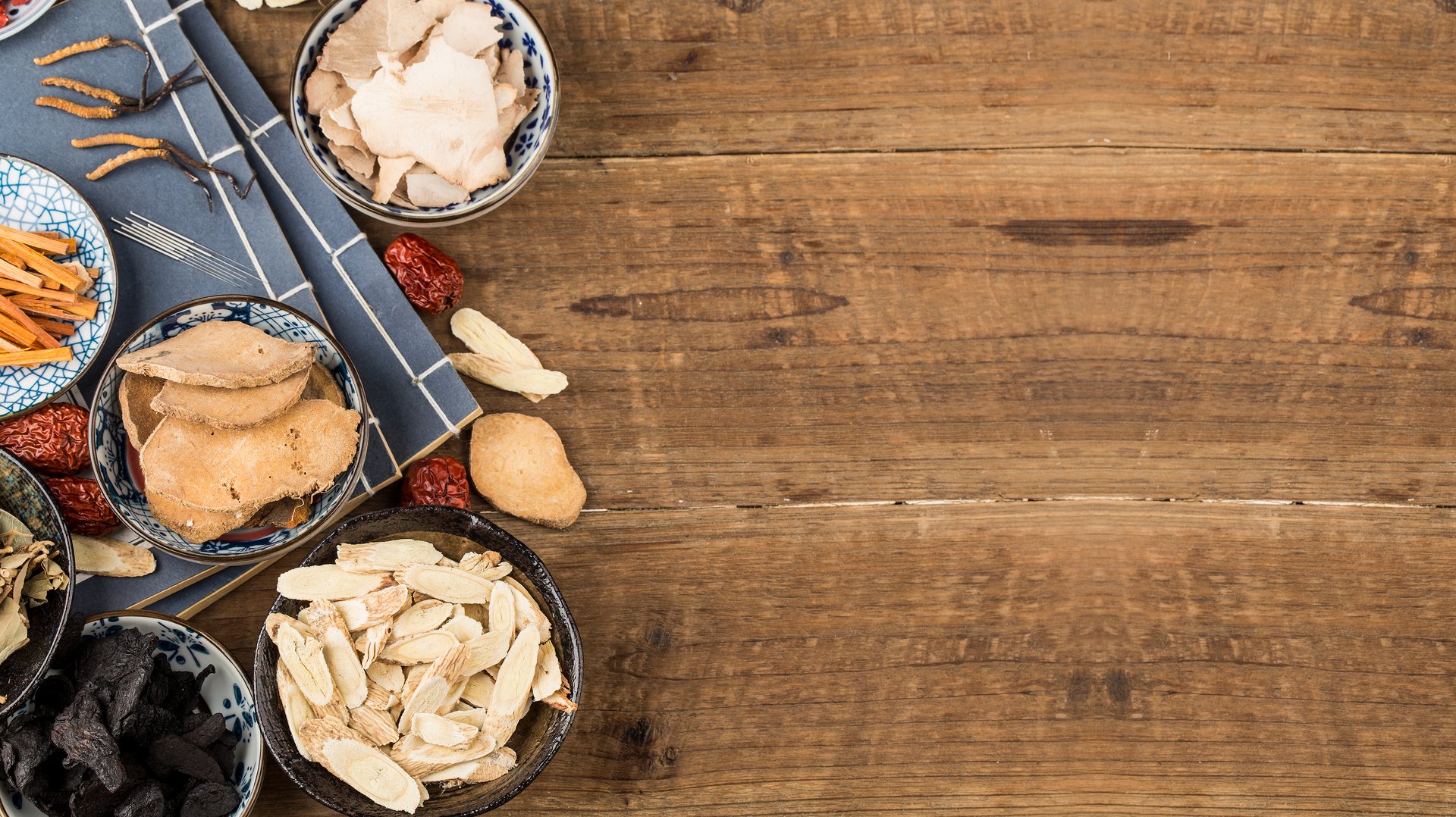 Various traditional Chinese Medicine.