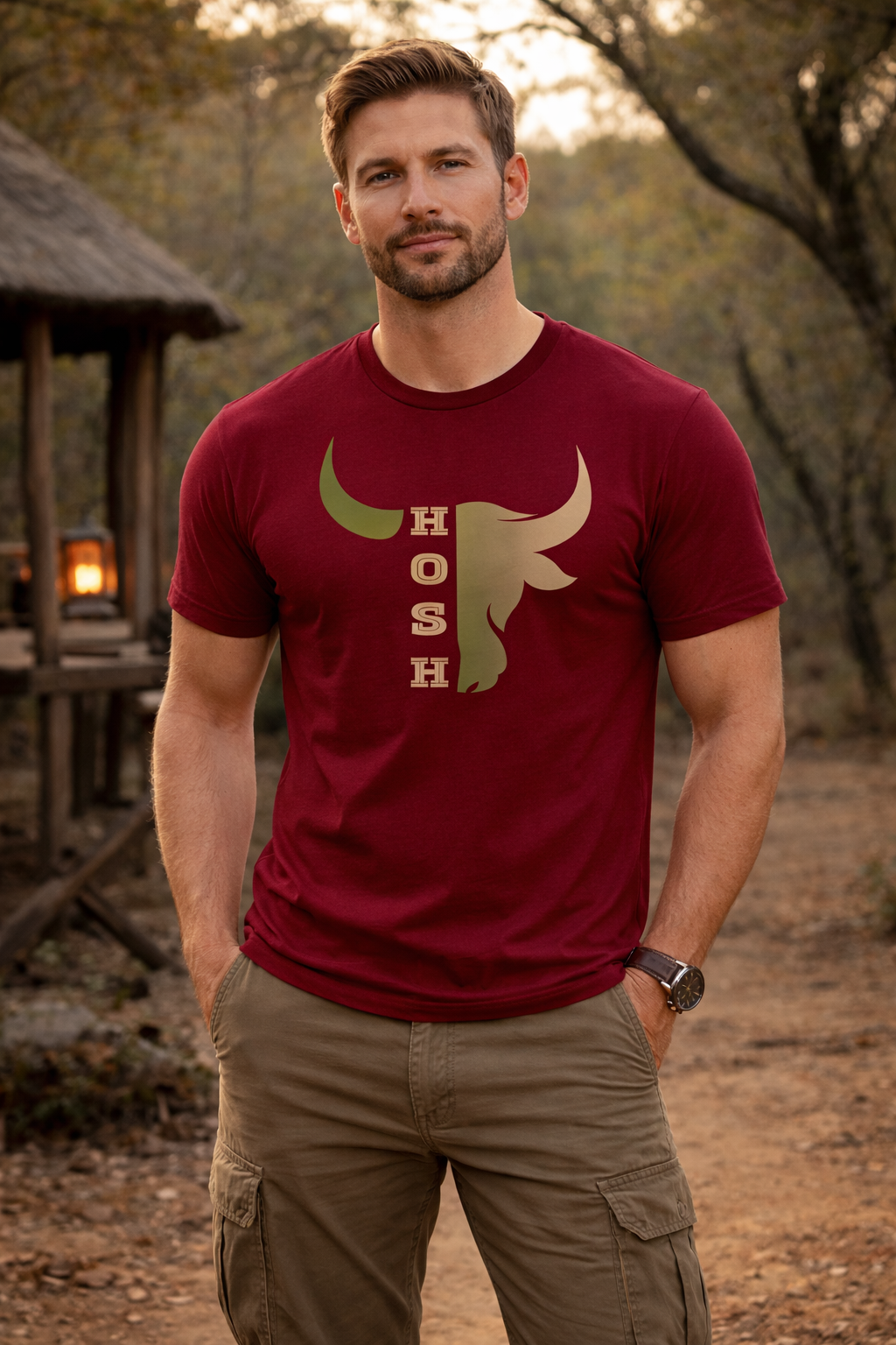 HOSH Essential Tee Maroon