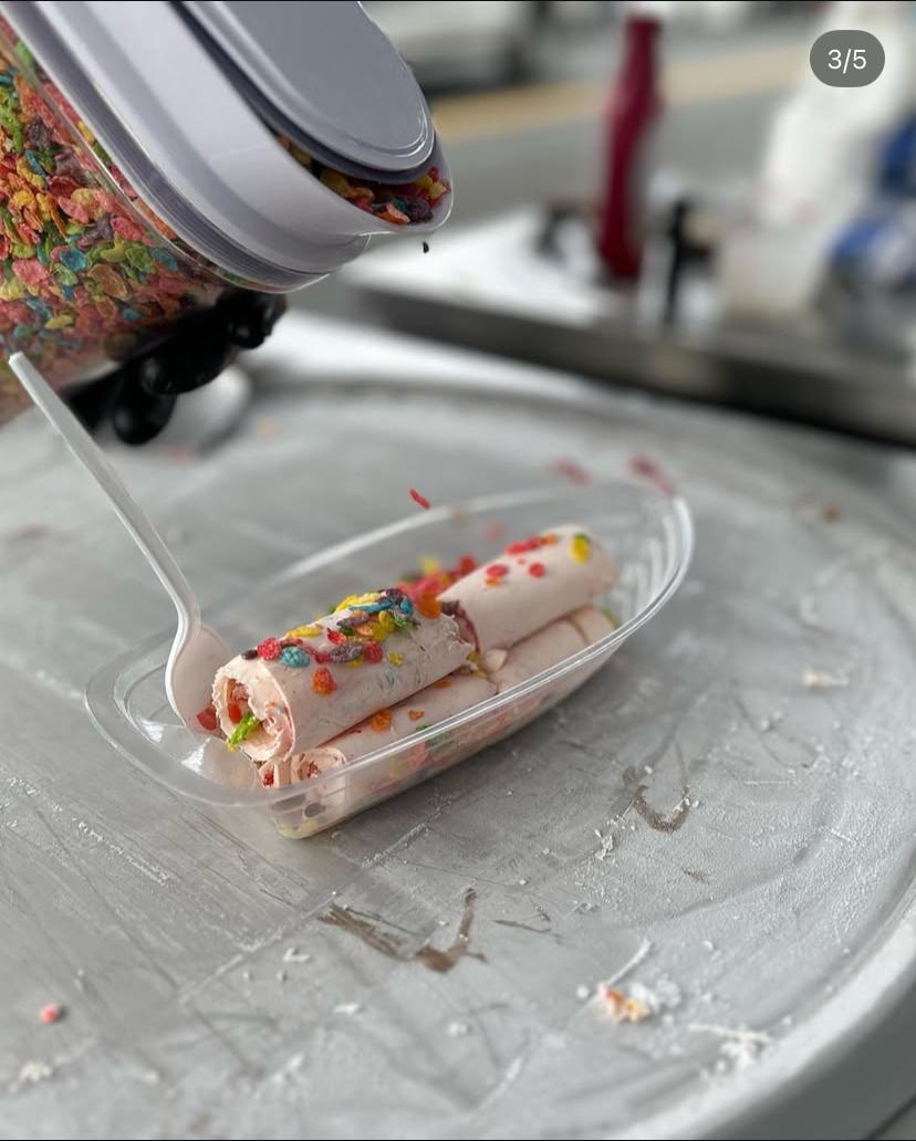 Twin Rolled Ice Cream final product