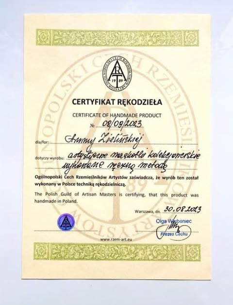 Certyfikat rękodzielnika