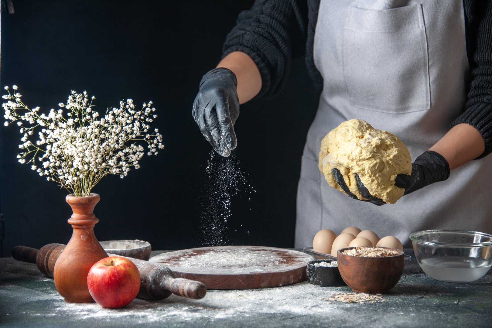 Chef preparing food