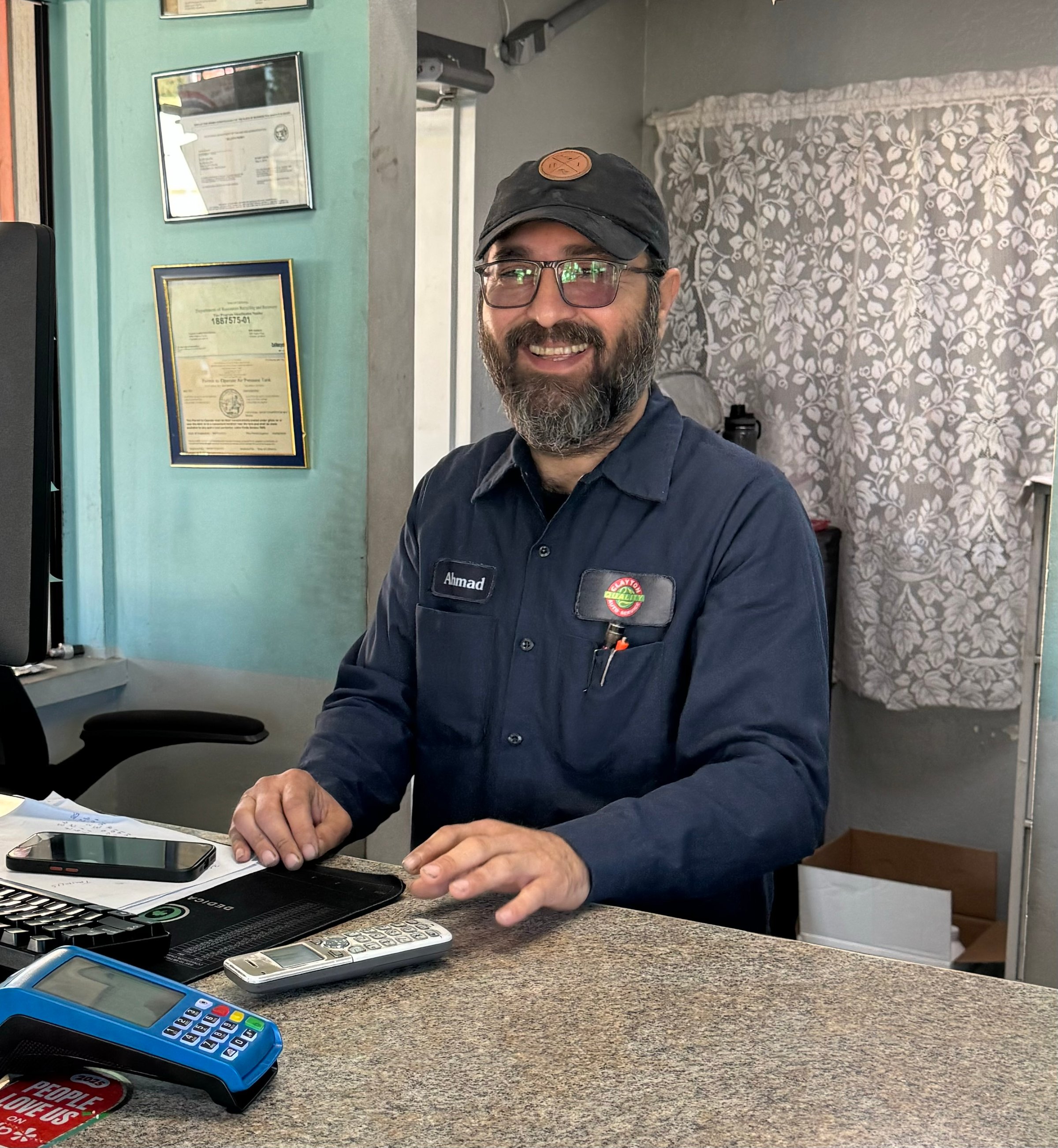 Ahmad - Main Receptionist and Service Writer