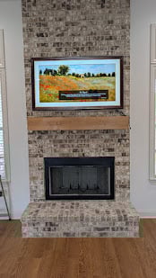 Professional TV mounting project