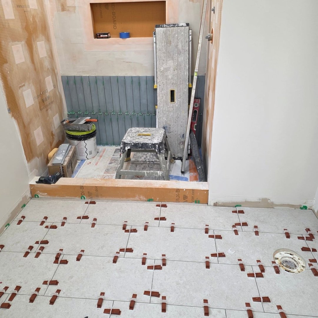 Schluter waterproof shower system installation Toledo contractor