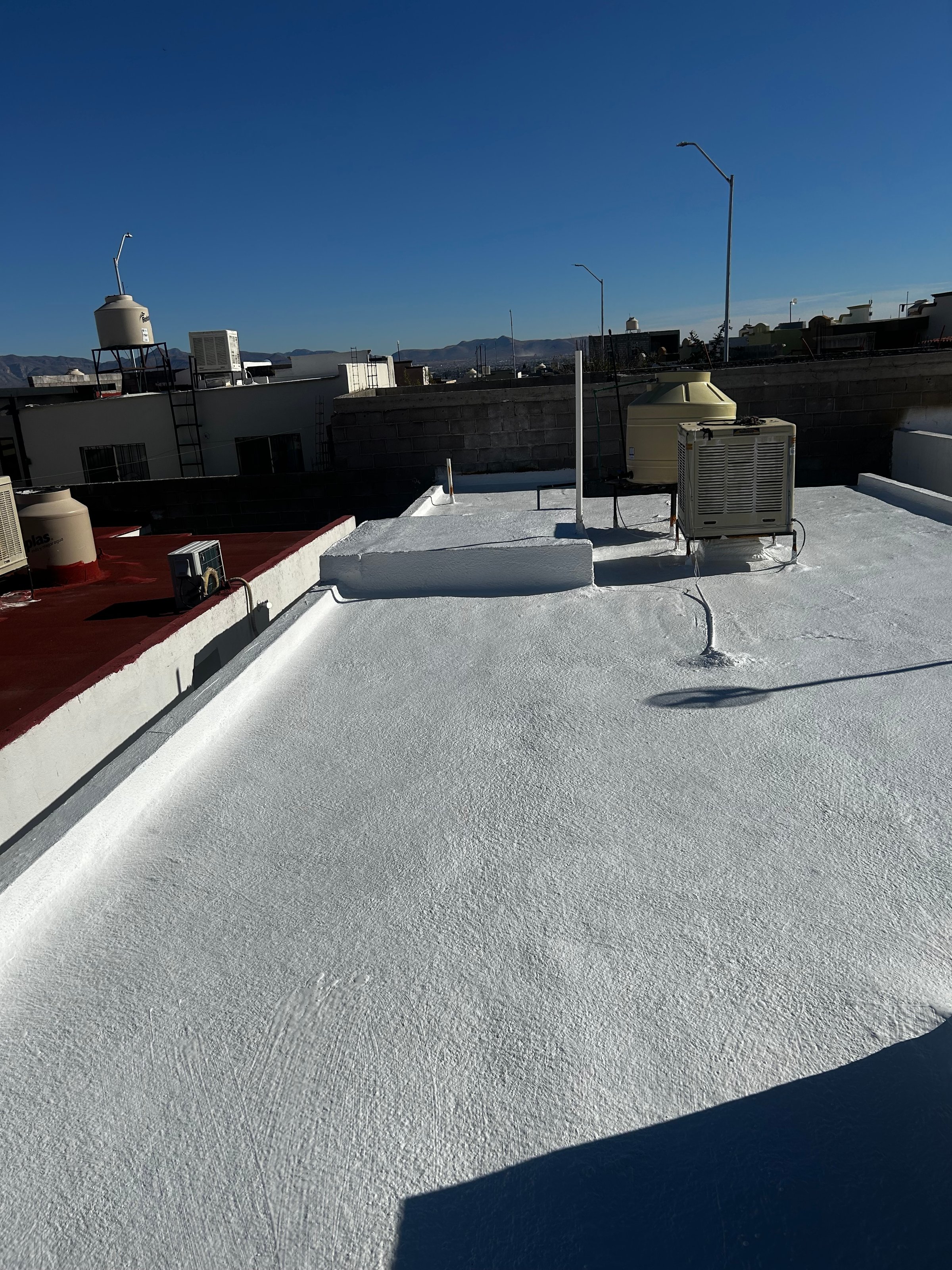 Instalación de aislamiento con poliuretano