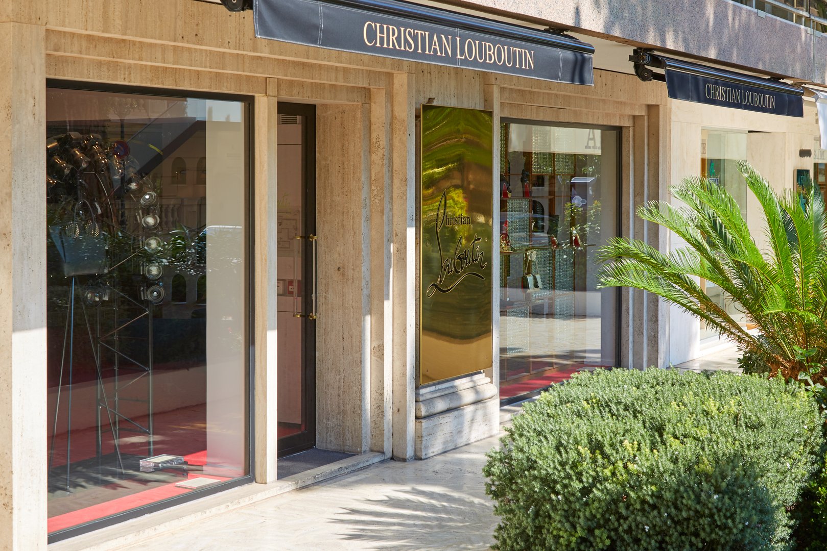 Monte Carlo, Monaco - August 21, 2016: Christian Louboutin fashion luxury store in a sunny summer day in Monte Carlo, Monaco.