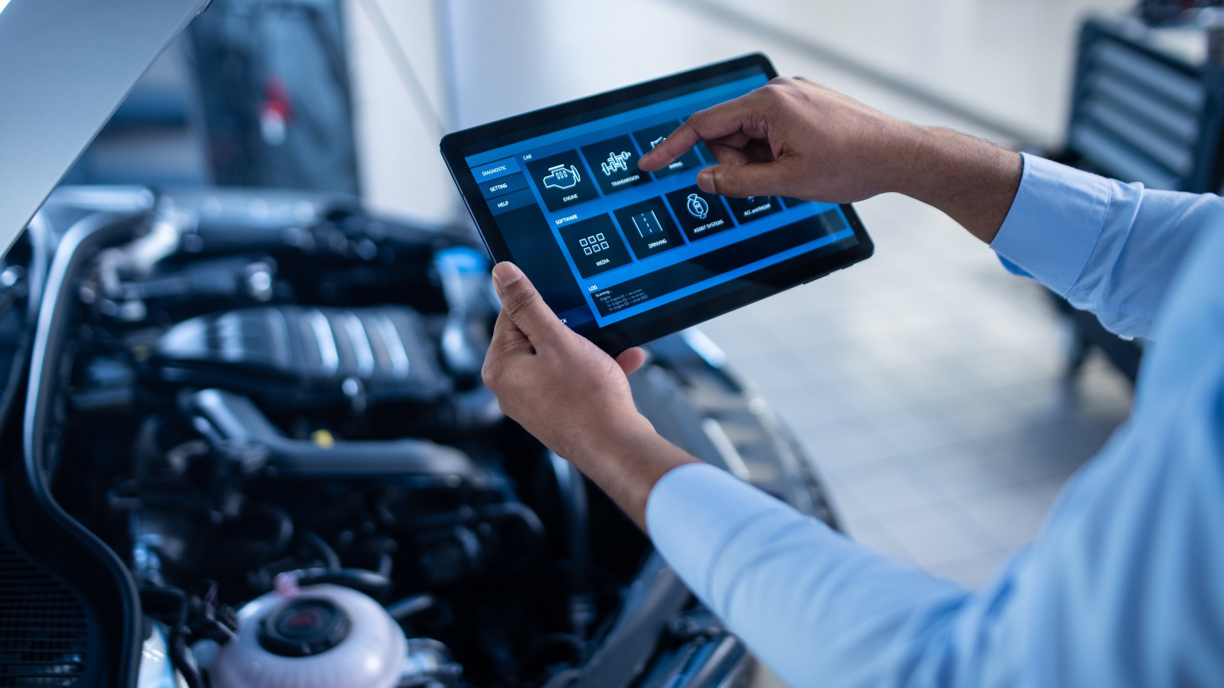 Advanced automotive diagnostic service with modern technology