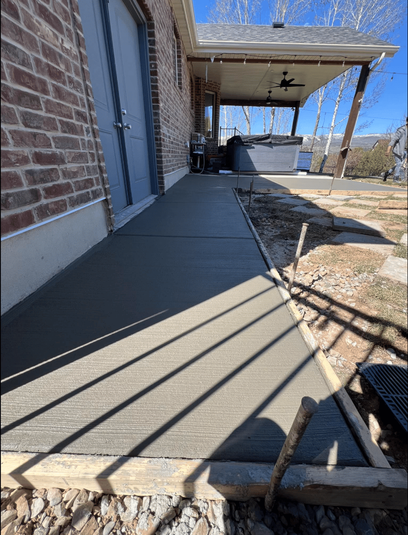 Concrete installation project