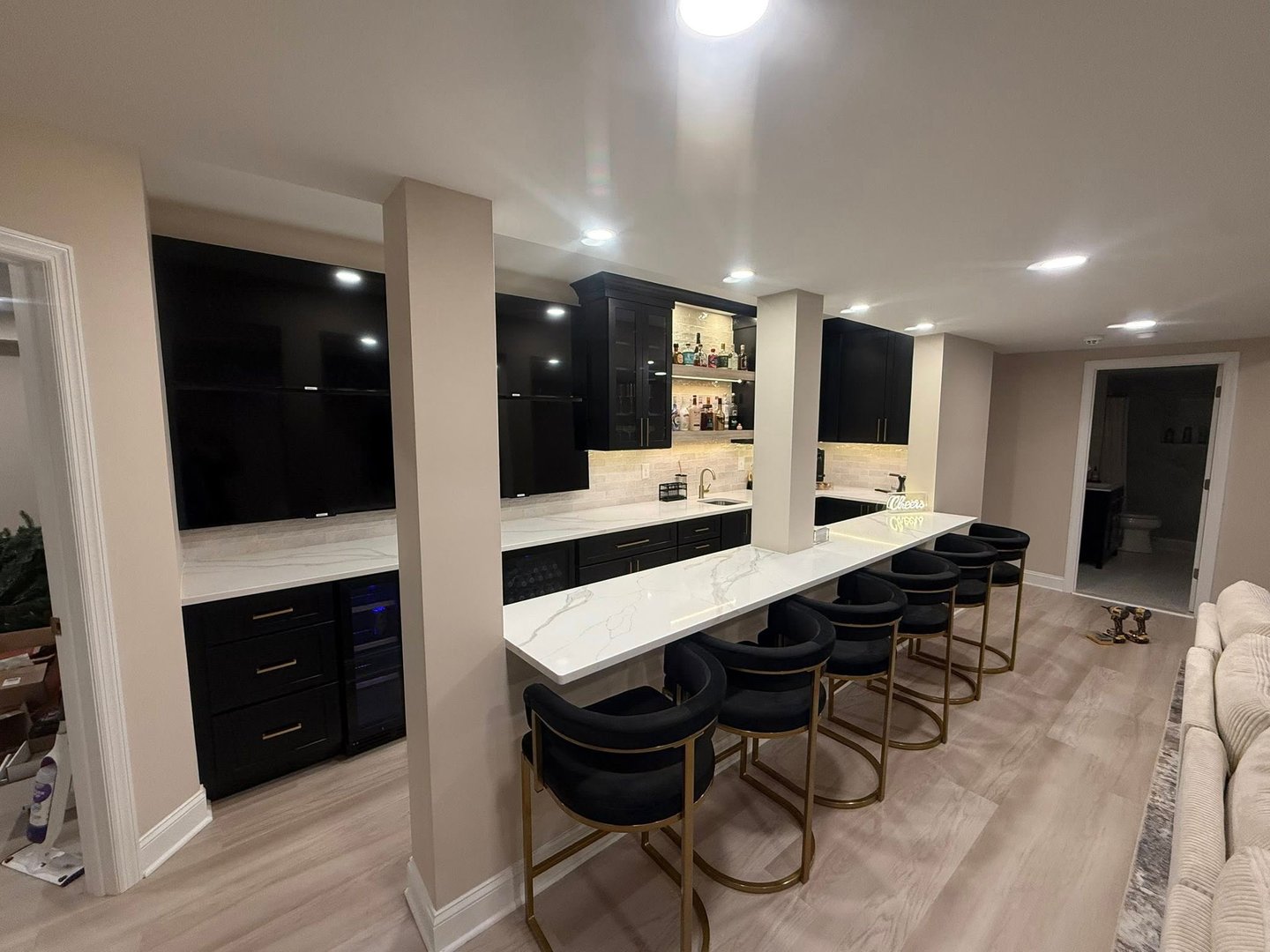 Recessed lighting installation