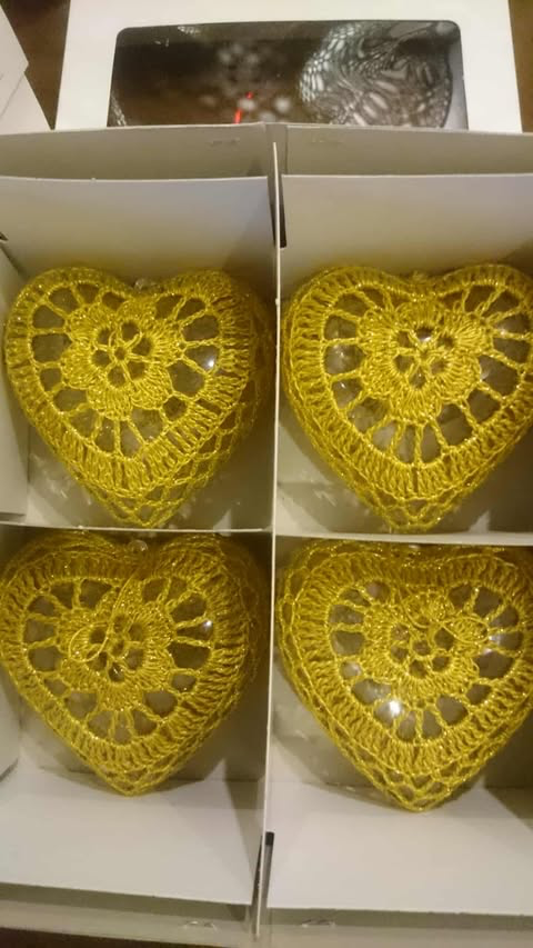 Ozdoba choinkowa szydełkowa