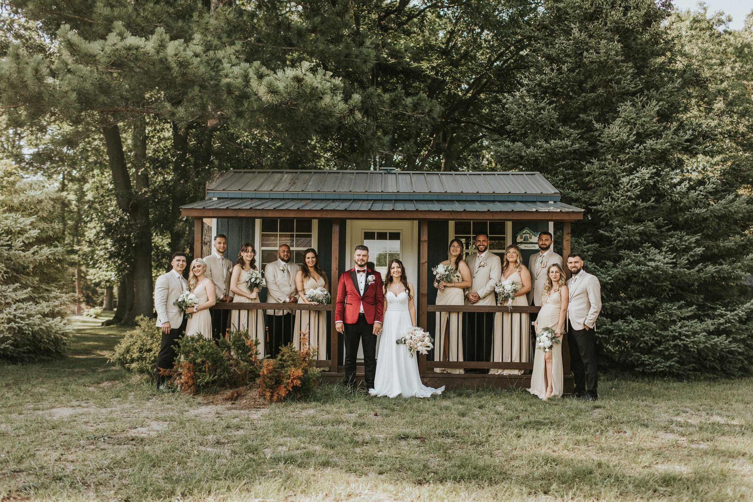 Beautiful wedding couple celebrating their special day at Veslo Wedding Venue