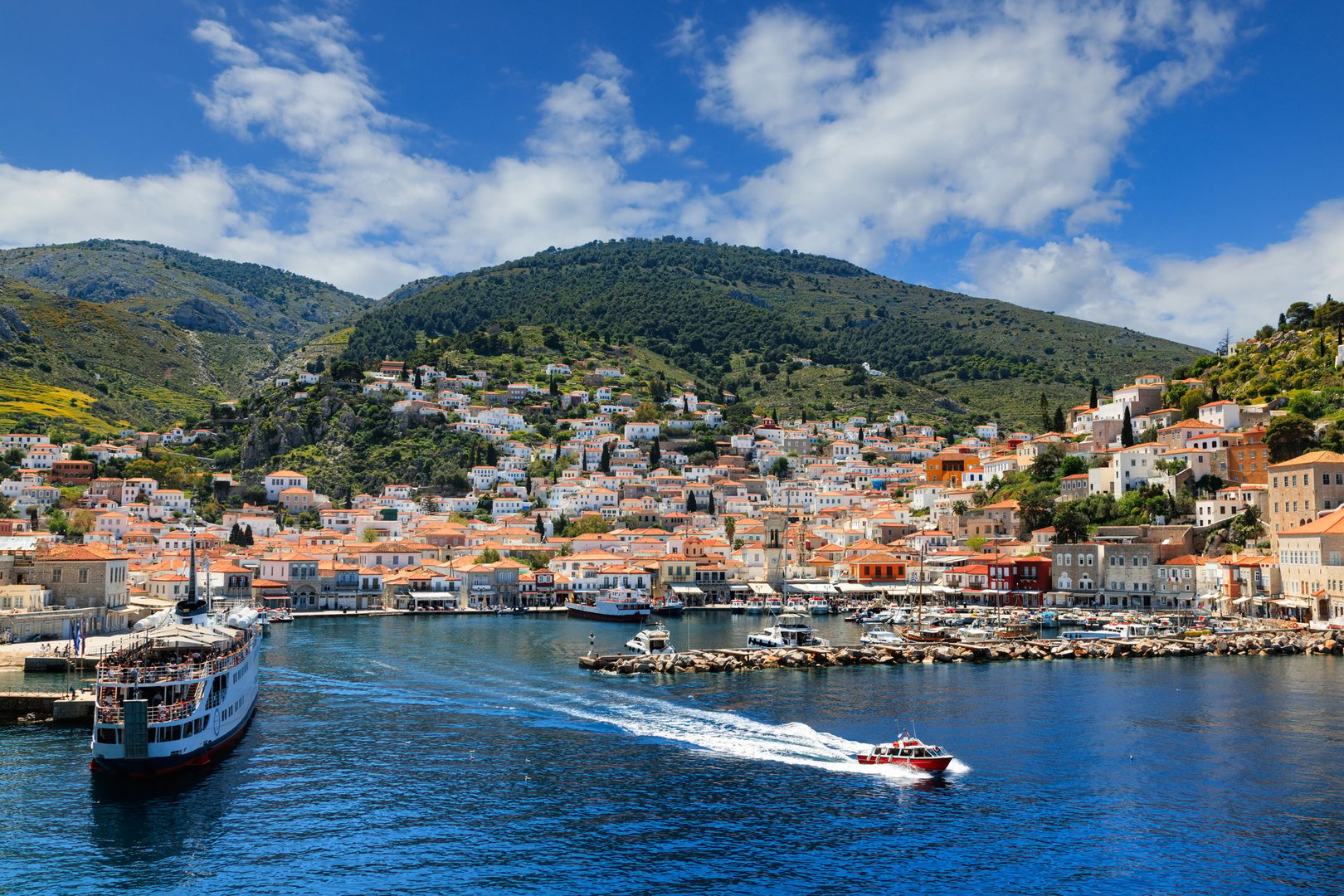 Greek Mediterranean island representing Blue Zones lifestyle