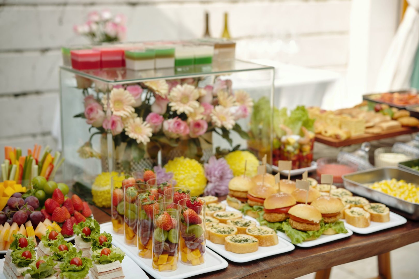 Sweet catering setup for a product launch