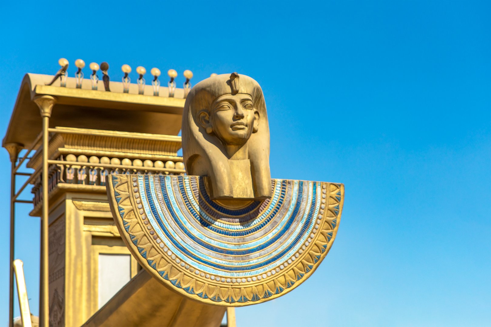 The Sun Chariot of the Sphinx Avenue was a sacred vessel used in ancient Egyptian processions between the temples of Karnak and Luxor, symbolizing the journey of the sun god Ra across the sky.