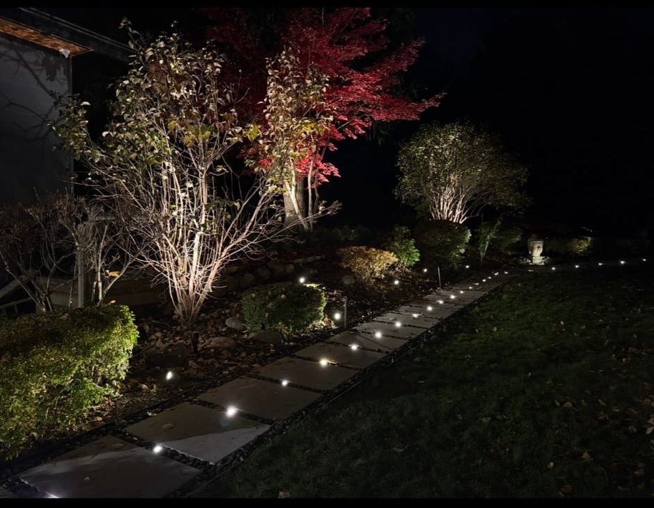 Landscape and path lighting installation